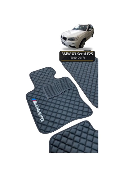 Oto Halı Paspas Bmw X3 Serisi F25 2010-2017 Uyumlu M Performance M Teknik Sport Kaymaz & Şık Tasarım - Tasarım 21