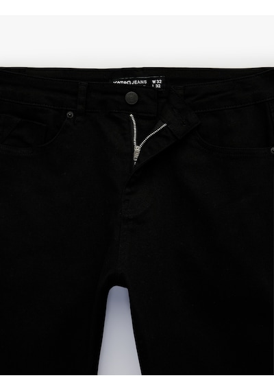 Koton Pamuklu Normal Bel Skinny Fit Jean Pantolon - Michael Jean Siyah 6sam40032nd Siyah