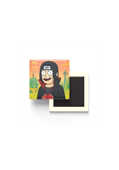 Itachi Uchiha - 9x9 Cm Baskılı Kare Buzdolap Magneti