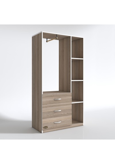Kenzlife giysi dolabı ökkeş 175*90*40 crd gardırop 3 çekmeceli