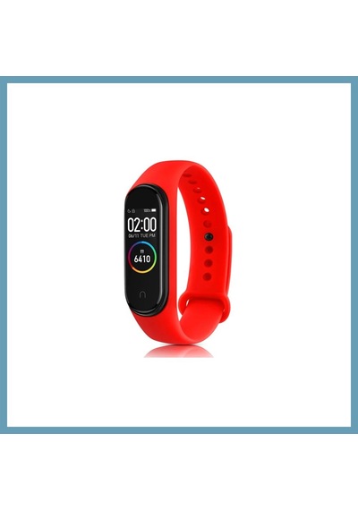 Bezos Mi Band 6 Uyumlu Klasik Kordon - Kırmızı Mbt06