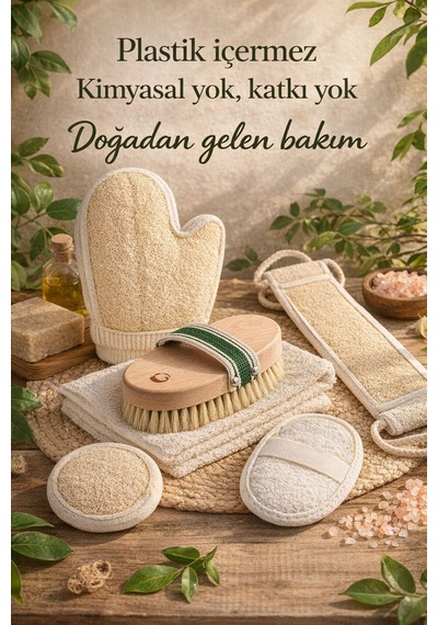 5 Parça Doğal Vücut & Yüz Bakım Seti Komple Yenileyici Paket