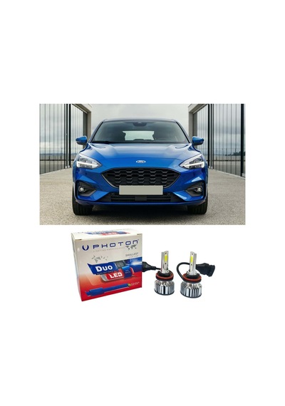 Ford Focus 4 Led Xenon Sis Farı Ampulü H8 Duo Yeni Seri Beyaz 2019+