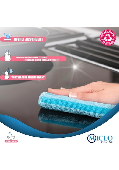 Ekonomik Paket, Yağ & Kir Sökücü, İz Bırakmaz, Ekstra Emici, Hızlı Kuruyan Mikrofiber Tem Mavi, Gri, Yeşil, Pembe