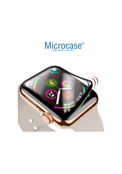 Apple Uyumlu Watch Seri 4 - 5 44 Mm Tam Kaplayan Kavisli 3D Pet Film Syh