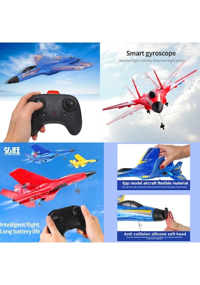 Asya Kumandalı Uçak Hw-33 Çok Yönlü Kontrol Akıllı Jiroskop Usb Şarjlı 14+ Diğer