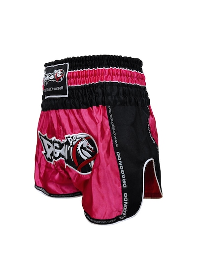 Dragondo Mt3075 Retro Neo Kick Boks Şortu Muay Thai Şort Pembe