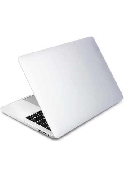 Macbook Air 13.6 İnç A2681 Uyumlu M2 - A3113 M3 A3240 M4 Çip Kılıf Hardcase Beyaz