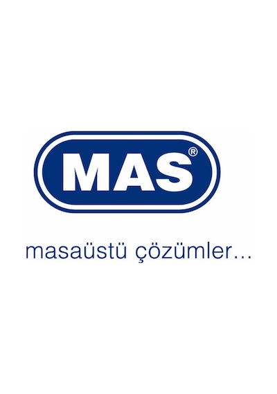 Mas Evrak Rafı Suni Deri 4 Çekmeceli Kahve 3844
