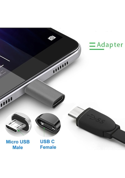 Type-c Micro Usb Çevirici Typec Micro Usb Dönüştürücü Typec Dişi