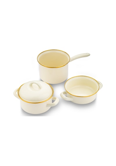 Emsan Solemar Emaye Karıştırma Kabı 24 Cm Bej