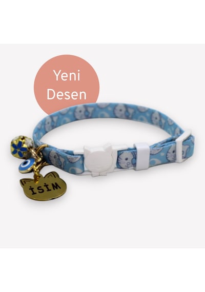 Caramelos Güvenlik Kilitli Kedi Tasması Isimli Künyesi Mvkrs