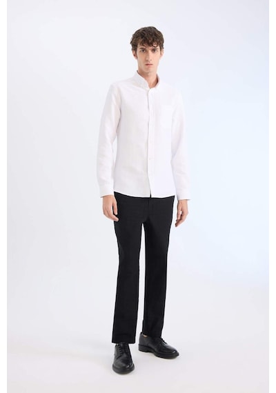 DeFacto %100 Pamuk Yazlık Jogger Pantolon Regular Fit Normal Kesim Keten Görünümlü Düz Paça Cepli B4138AX25SPBK81 DeFacto %100 Pamuk Yazlık Jogger Pantolon Regular Fit Normal Kesim Keten Görünümlü Düz Paça Cepli B4138AX25SPBK81