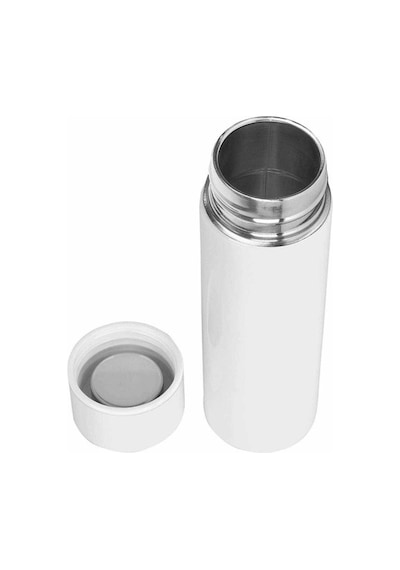 Termos 304 Paslanmaz Çelik Çift Katman 150 Ml Cep Tipi Mini Ufak Termos -523 Beyaz