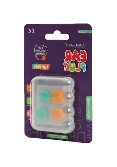 4 Adet Yumuşak Silikon Kulak Tıkacı Çocuklar İçin