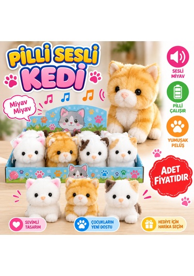 Mc-1054 Pilli Sesli Kedi