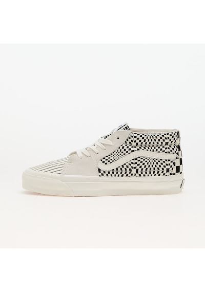 Vans Unisex Sk8-mid Reissue 83 Lx Pattern Clash Marshmallow Beyaz Sneaker Beyaz