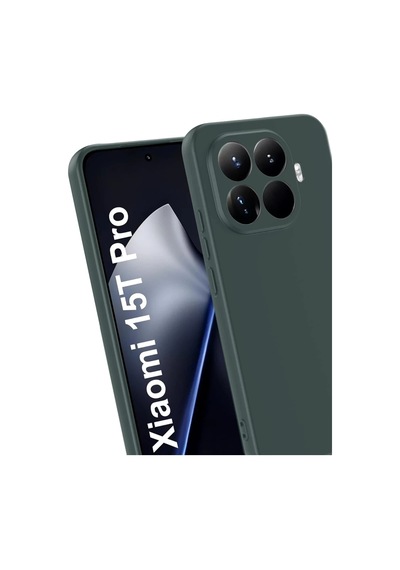 Xiaomi Mi 15t Pro Uyumlu First Silikon - Koyu Yeşil