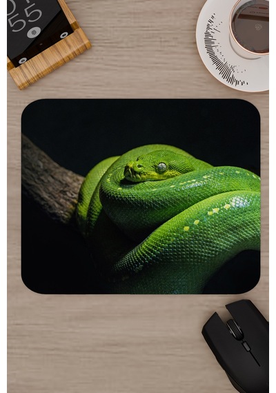 Yılan Kaymaz Dikişli Kauçuk Oyuncu Mousepad V2 - 22x18 Gaming Mouse Pad Fare Altlığı