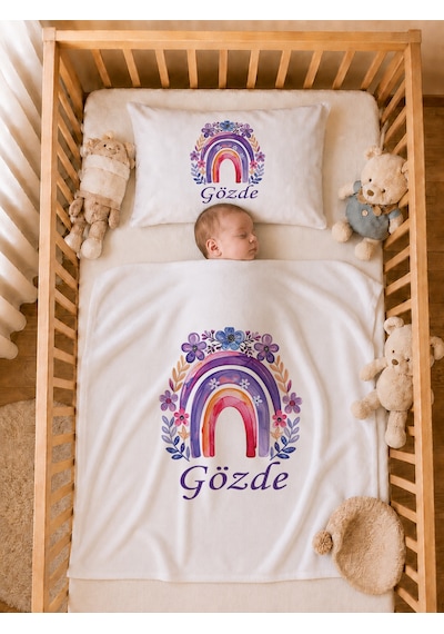 Pia Baby İsme Özel 5 Parça Erkek Bebek Hastane Çıkışı Tulum Seti %100 Pamuk Organik Baskılı 1059tyb0x Ekru