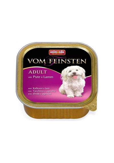 Animonda Vom Feinsten Hindi ve Kuzu Etli Konserve Yetişkin Köpek Maması 150 G