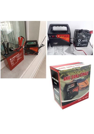 Araç Motosiklet Uyumlu Akü Şarj Cihazı Dc 6v 12 Volt 6 Amper Hb-1 Araç Motosiklet Uyumlu Akü Şarj Cihazı Dc 6v 12 Volt 6 Amper Hb-1