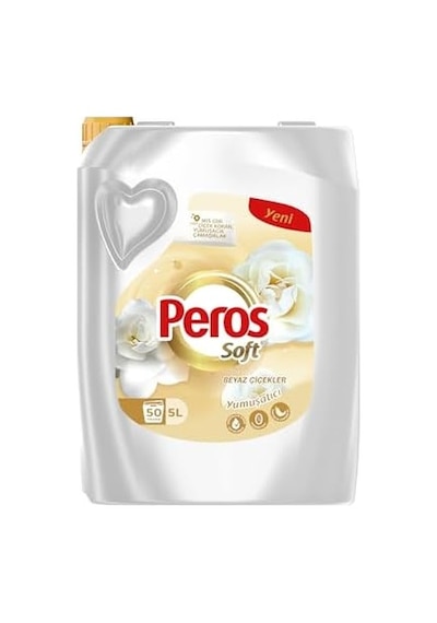 Soft Yumuşatıcı Beyaz Çiçekler 5000 Ml 1000'li Set