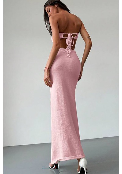 Emmy İkli Örme Elbise - Pembe
