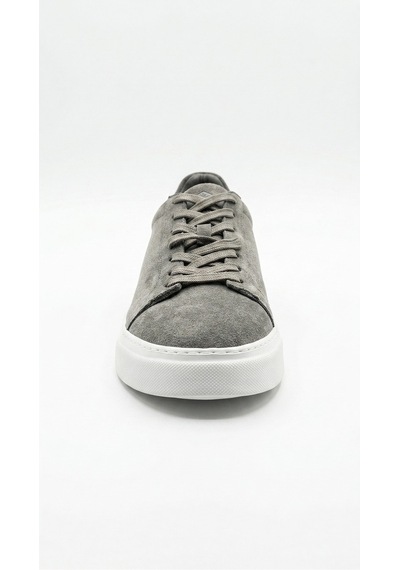 Gri-beyaz Süet Hakiki Deri Sneaker Ayakkabı 632.2501