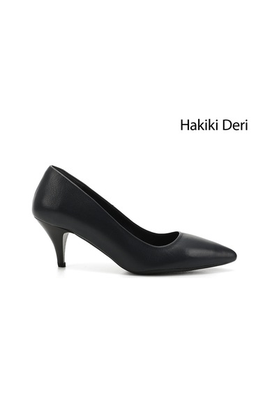 Gönderi(R) Gönderi R Lacivert Antik Sivri Burun Orta İnce Topuklu Stiletto Lacivert