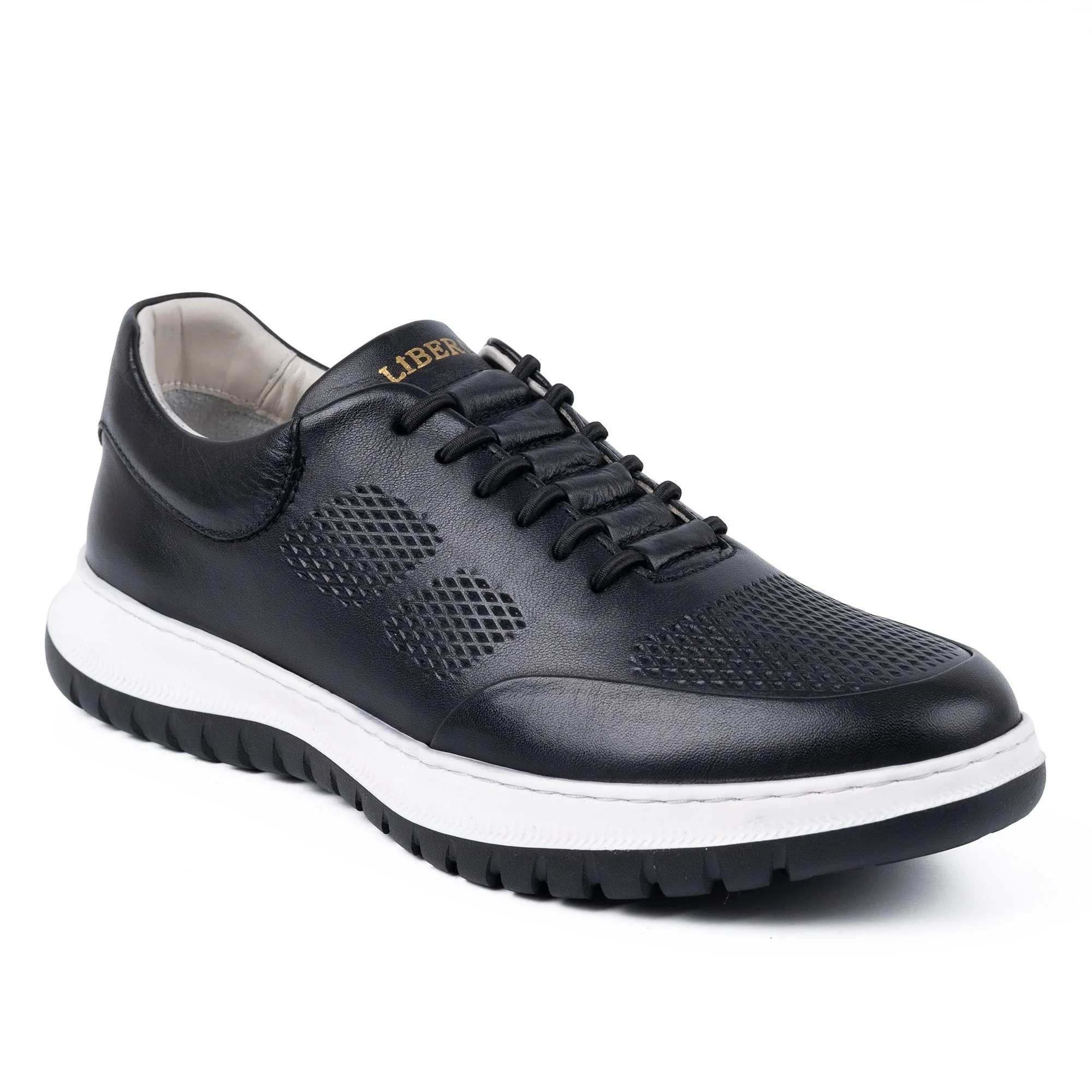 Libero Lz5906 Unisex Hakiki Deri Eva Antik Günlük Comfort Ayakkabı Siyah