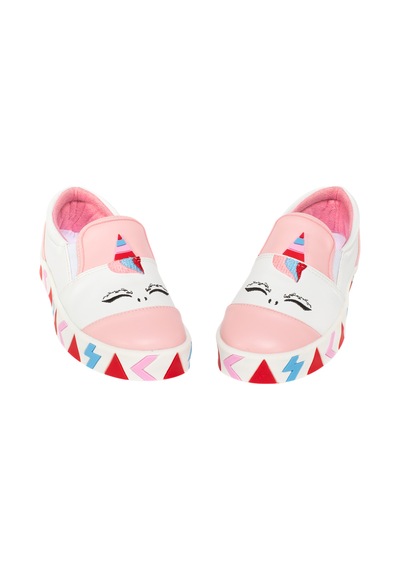 Unicorn Beyaz Lastikli Kız Sneakers Beyaz