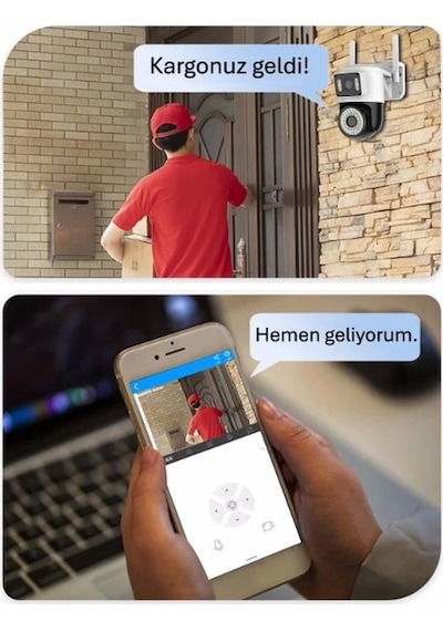 Bay Çift Lensli Dış Mekan Wi-fi Kamera Najmaddin Standart