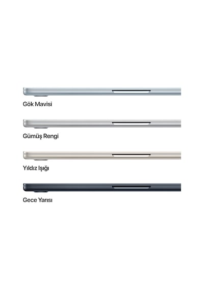 Apple MacBook Air MW123TU/A M4 16 GB 256 GB SSD 13.6" macOS Dizüstü Bilgisayar