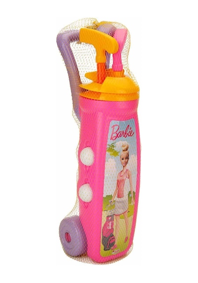 Barbie Golf Arabası Oyuncak Eğitici Oyun Seti Pembe
