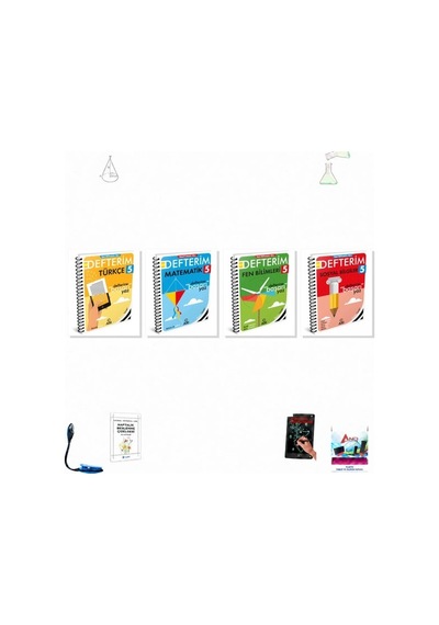 Arı 5. Sınıf Dört Ders Defterim 4 Kitap Muhteşem Set