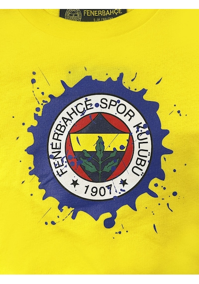 Fenerbahçe Bebek Brush 6 Renk Logolu Sweat Sarı