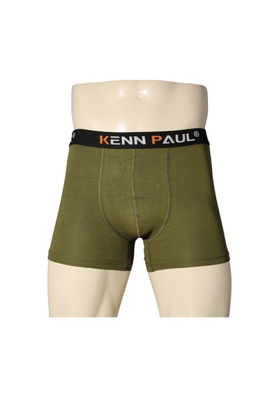 Kenn Paul Erkek Haki Premium Modal Boxer Rahat Boxer Esnek Kumaş Haki