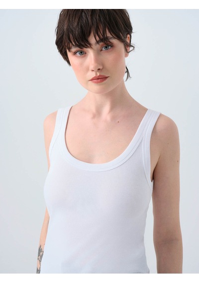 Loft 26yp69000235 Beyaz Kadın Kolsuz T-shirt Lf2038440 Beyaz