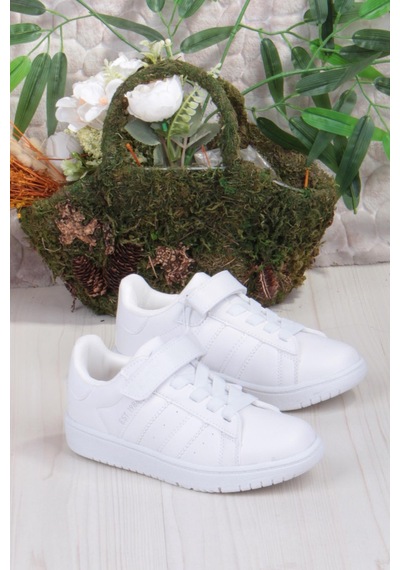 Fort Cool Cooper Rahat Esnek Sneaker Erkek Çocuk Spor Ayakkabı Beyaz