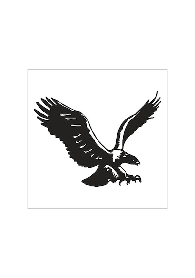 Kartal Folyo Sticker Derstv742 80cm Uzunluk Siyah