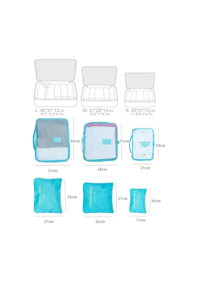 Bebek Anne Hastane Çantası Düzenleyici Organizer 6 Parça Set Açık Bej