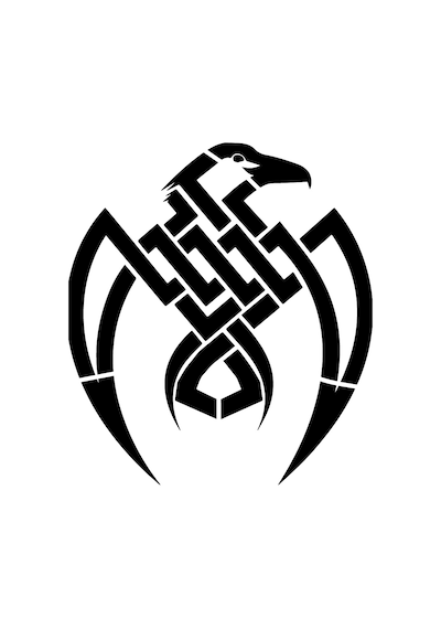 Airbrush Tattoo Tribal Kartal Yapışkanlı Stencil Süsleme Ve Boyama Kalıbı