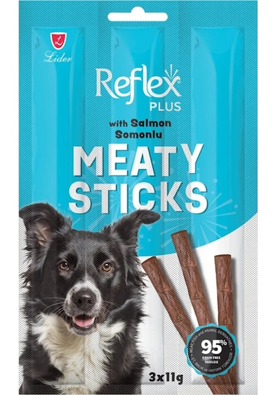 Meaty Sticks Somonlu Köpek Ödül Çubuğu 3x11gr