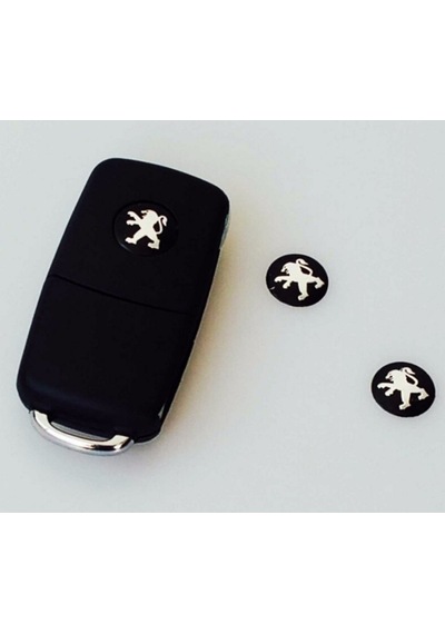 Peugeot Uyumlu Logo Jant Torpido Direksiyon 9Mm Damla Sticker Logo Seti