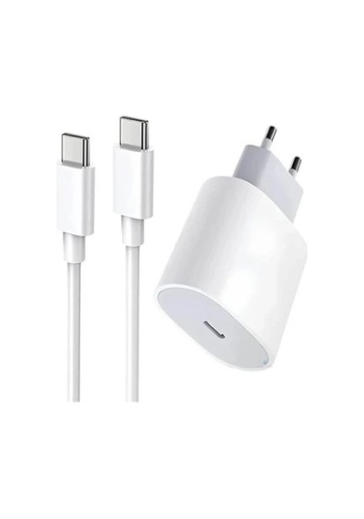 Solgun Iphone 15pro Uyumlu 25w Hızlı Şarj Aleti Adaptör + Kablo 1m 20726936