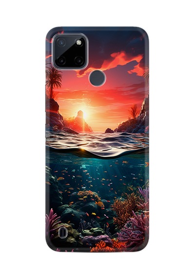 Realme C25y Kılıf Boutique Baskılı Resimli Okyanus Pcode -067