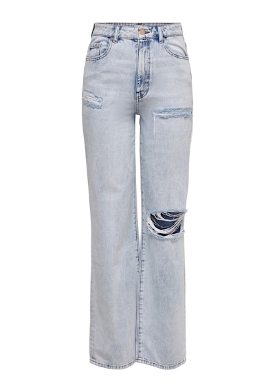 Only Kadın Yırtık Denim Bol Kot Pantolon Onlcamille -15254097 Açık Mavi