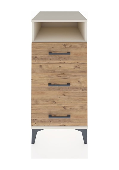 Kronos Komodin Tek Raflı 3 Çekmeceli 44x59x96 Aytaşı-çam Aytaşı