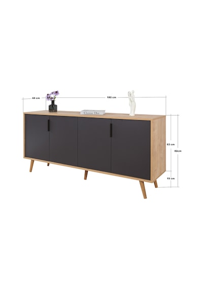 4816 Sırma 180 Cm Ahşap Ayaklı , Metal Kulplu Konsol , Safir - Antrasit , Salon , Oturma Odası Safir - Antrasit 4816 Sırma 180 Cm Ahşap Ayaklı , Metal Kulplu Konsol , Safir - Antrasit , Salon , Oturma Odası Safir - Antrasit